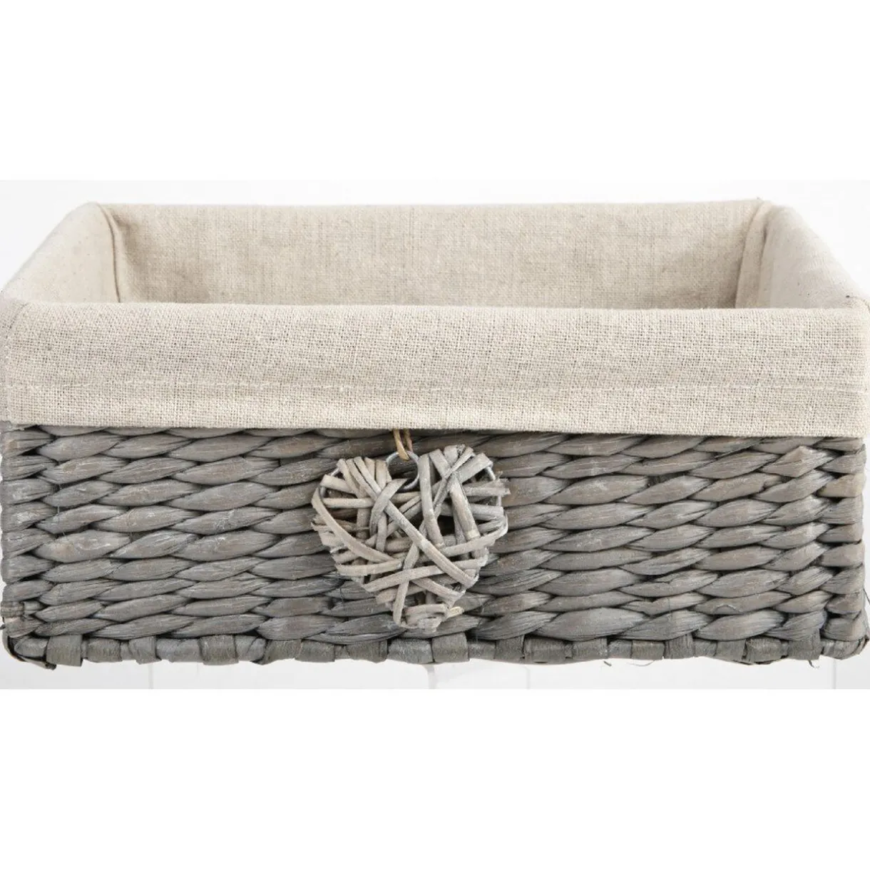 Rangement|Gifi Panière osier rectangulaire couleur naturel