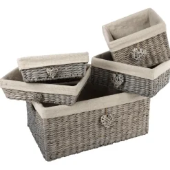 Rangement|Gifi Panière osier rectangulaire couleur naturel