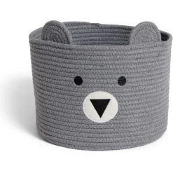 Rangement|Gifi Panière ourson gris Ø30x24cm