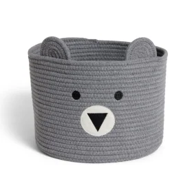 Rangement|Gifi Panière ourson gris Ø30x24cm