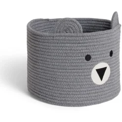 Rangement|Gifi Panière ourson gris Ø30x24cm