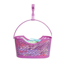 Entretien Du Linge|Gifi Panière ovale rose avec pinces à linge multicolores x110
