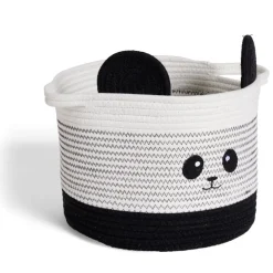 Rangement|Gifi Panière panda noir et blanc Ø30x24cm
