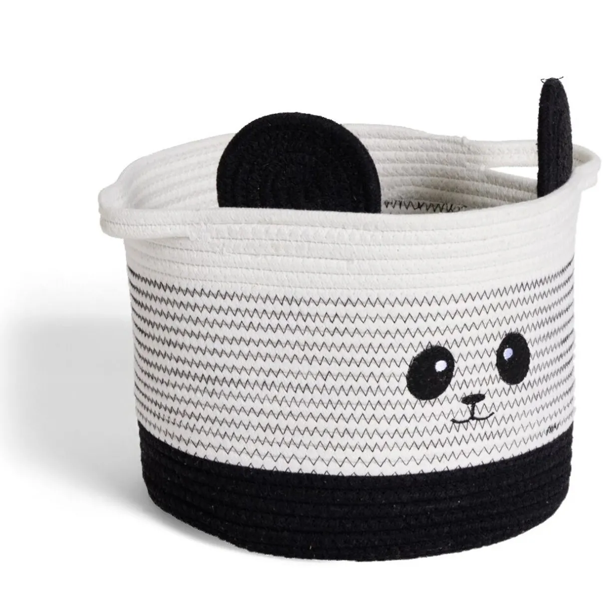 Rangement|Gifi Panière panda noir et blanc Ø30x24cm