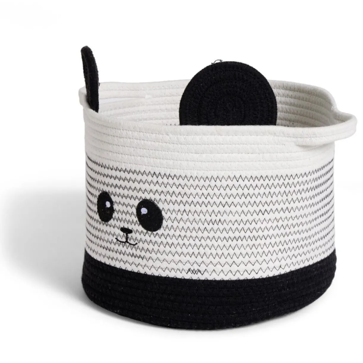 Rangement|Gifi Panière panda noir et blanc Ø30x24cm