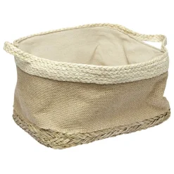 Rangement|Gifi Panière rectangulaire en jonc naturel L34x24 cm