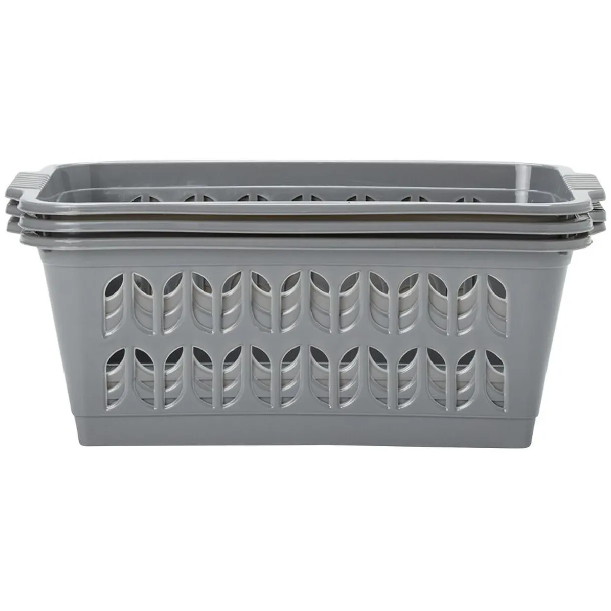 Rangement|Gifi Panière rectangulaire L.30 cm plastique x3