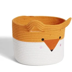 Rangement|Gifi Panière renard orange et blanc Ø30x24cm