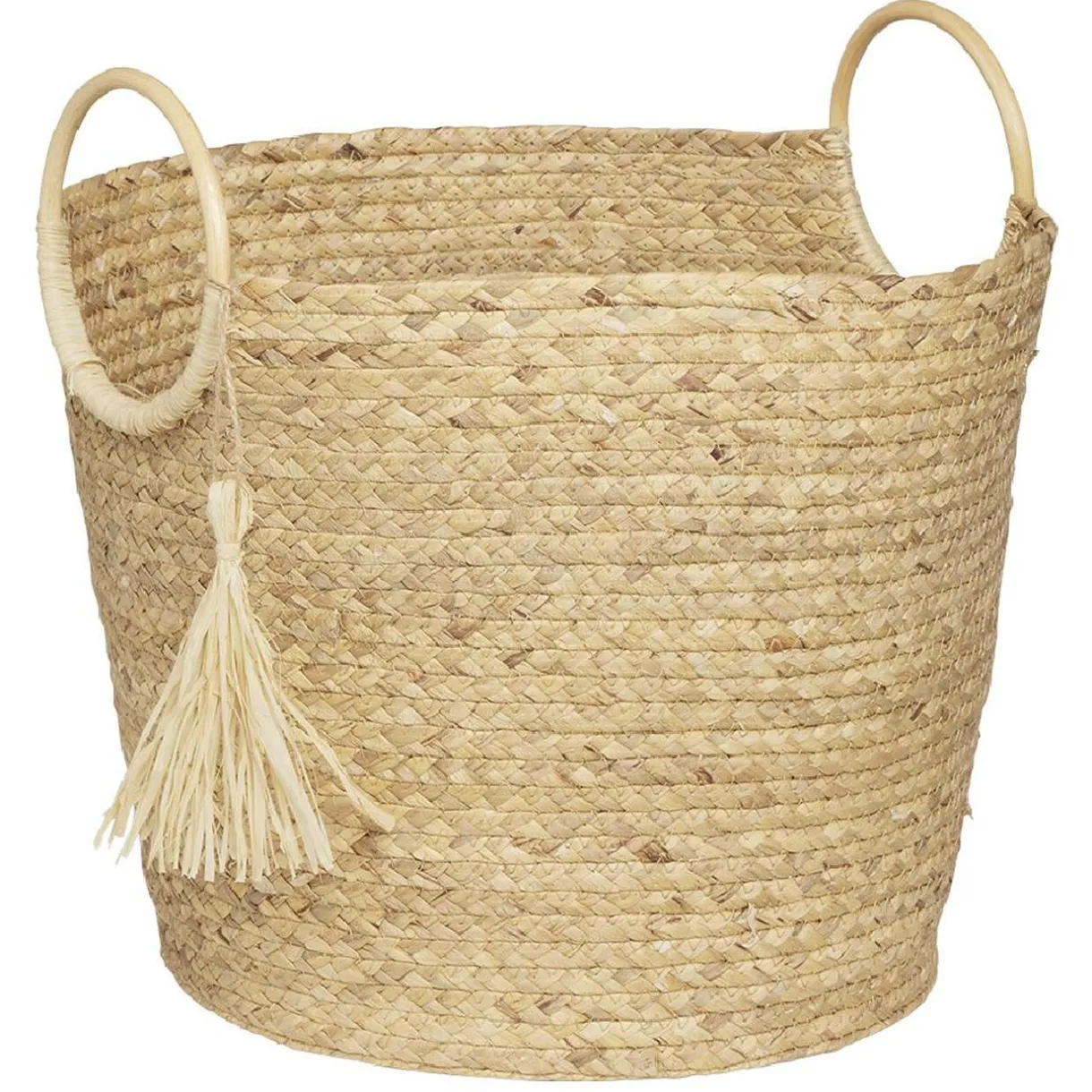 Rangement|Gifi Panière ronde avec anses naturel Ø40,5xH35 cm - RONDA