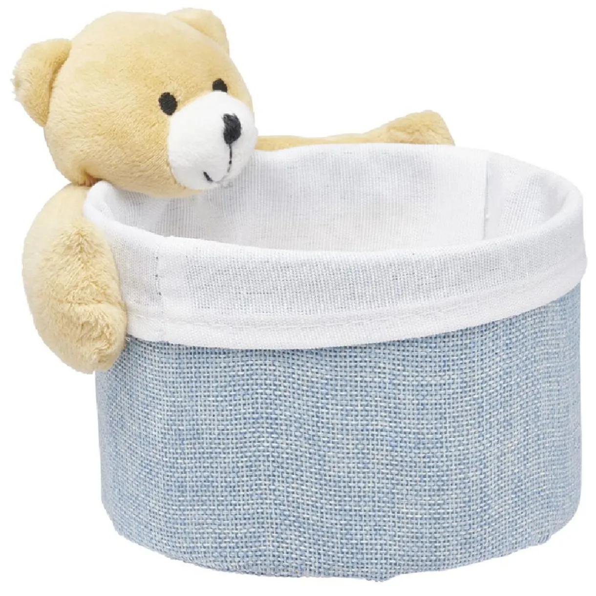 Rangement|Gifi Panière ronde avec peluche animal Ø15 x H.14 cm