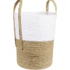 Rangement|Gifi Panière ronde blanc naturel Ø35xH45 cm
