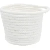 Rangement|Gifi Panière ronde coton blanc