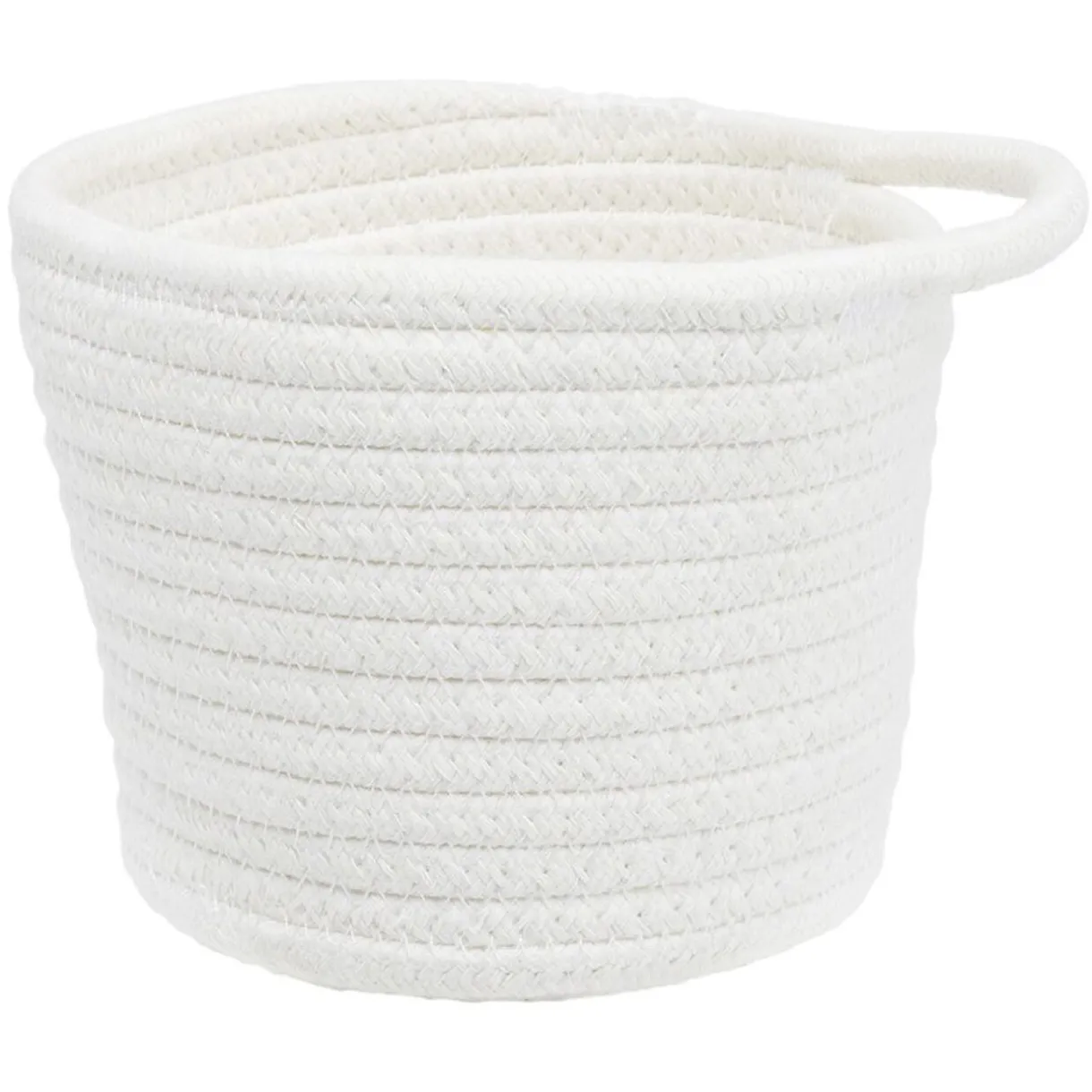 Rangement|Gifi Panière ronde coton blanc