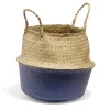 Rangement|Gifi Panière ronde en jonc de mer bicolore avec poignées