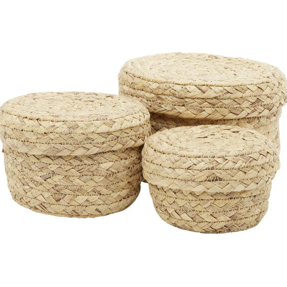 Rangement|Gifi Panière ronde jonc tressé naturel x3