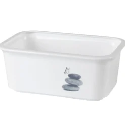 Rangement|Gifi Panière salle de bain 1,5 L design galets