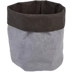 Rangement|Gifi Panière salle de bain grise et noire