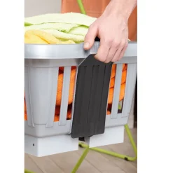 Entretien Du Linge|Gifi Panière sur pieds grise