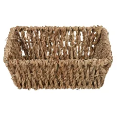 Rangement|Gifi Panière tressée rectangulaire jonc de mer