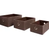 Rangement|Gifi Panière x3 en polyester marron