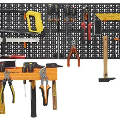 Hot Gifi Panneau mural rangement outillage x2 avec porte outil