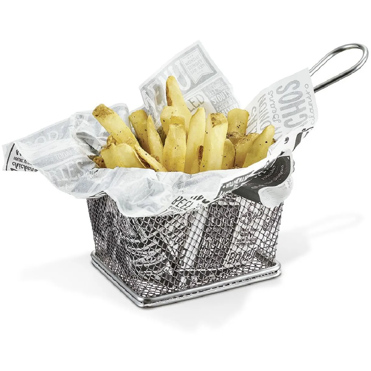 Papier absorbant à frites design noir blanc^Gifi Clearance