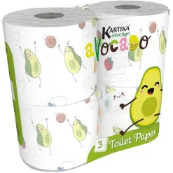 Online Gifi Papier toilette Kartika 3 plis motif avocat x4
