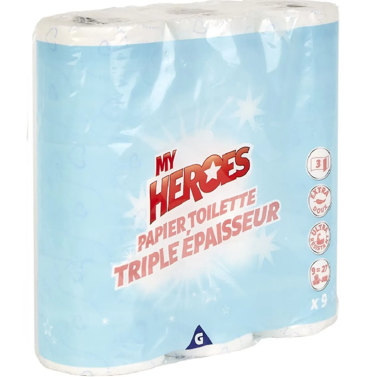 Sale Gifi Papier toilette x9 My heros
