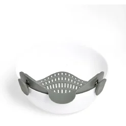 Passoire casserole à clips silicone gris^Gifi Discount