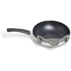 Passoire casserole à clips silicone gris^Gifi Discount