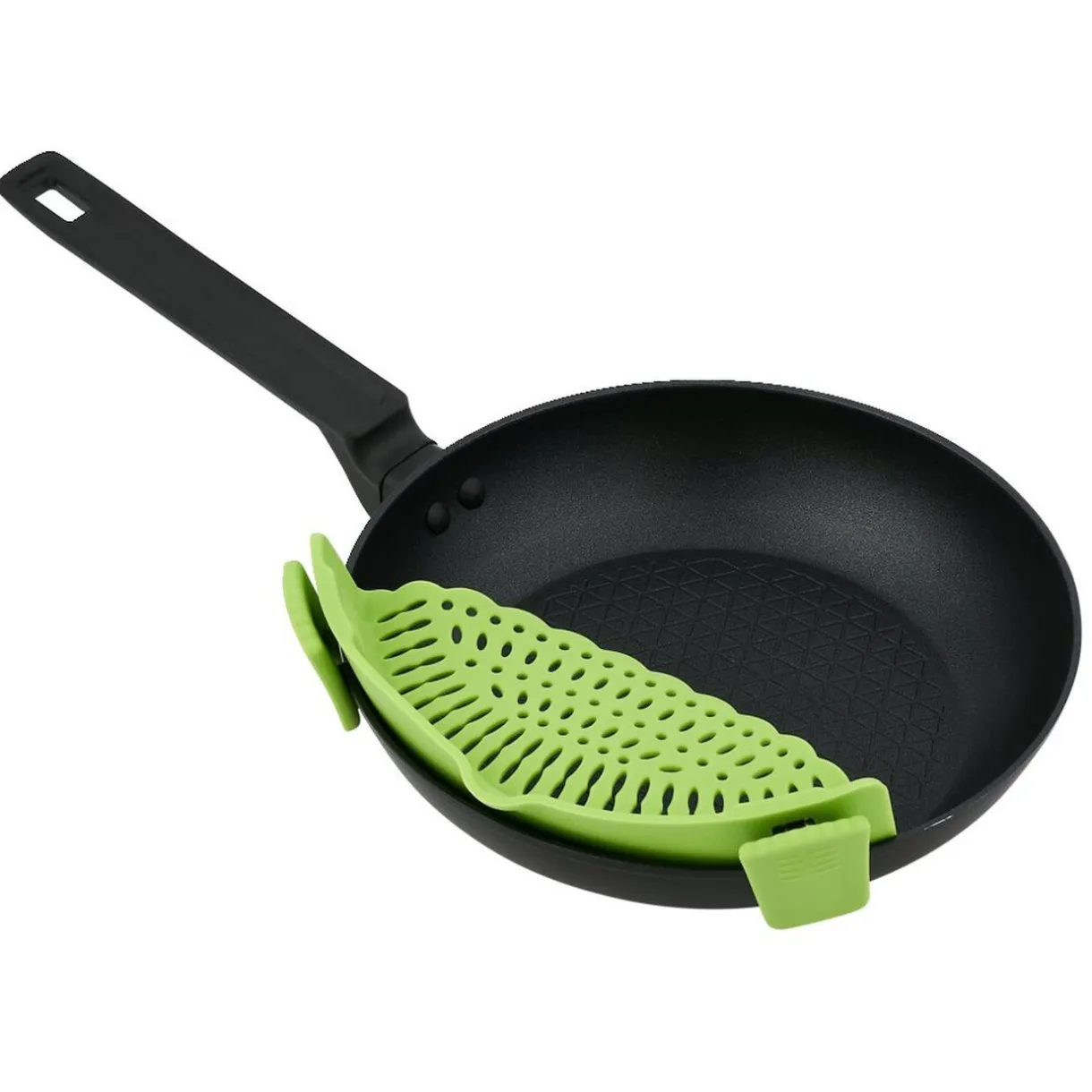 Passoire casserole à clips silicone gris^Gifi Discount