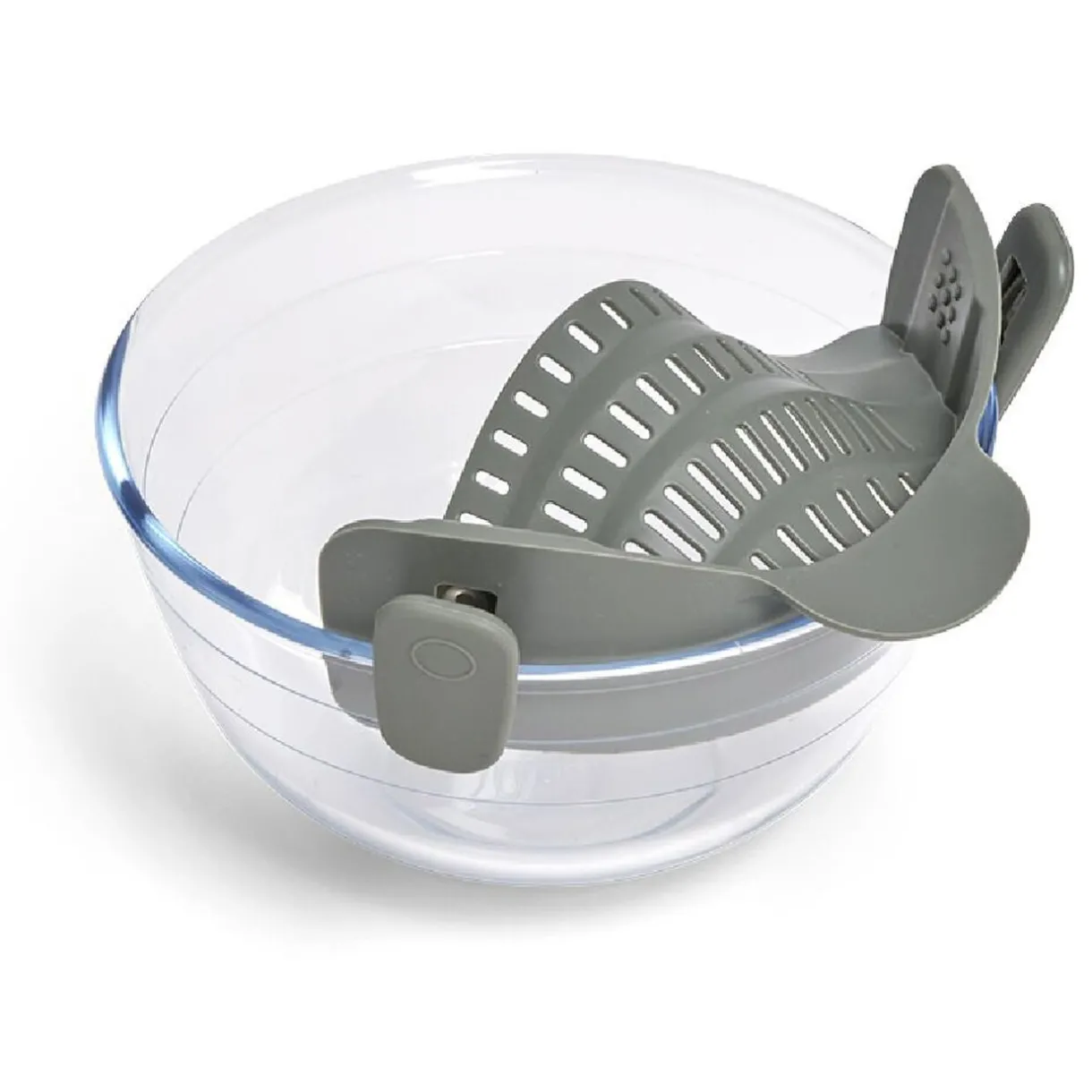 Passoire casserole à clips silicone gris^Gifi Discount