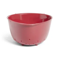 Passoire plastique rouge forme fraise^Gifi Best