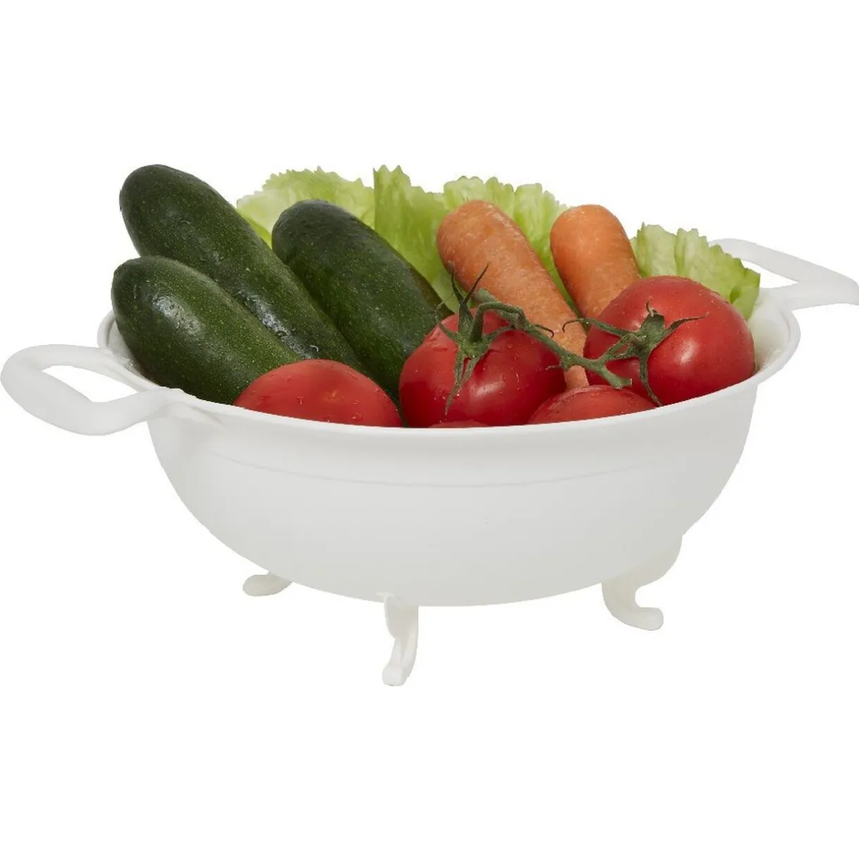 Passoire x2 et bol blancs XL^Gifi Discount