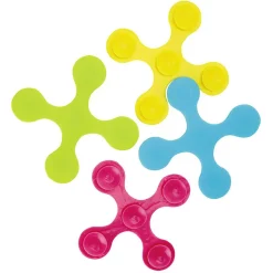 Hot Gifi Patin antidérapant forme pièce de puzzle coloré 15x15 cm x4