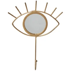 Rangement|Gifi Patère 1 crochet déco forme oeil miroir effet laiton or