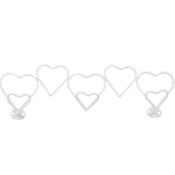 Rangement|Gifi Patère coeur blanc