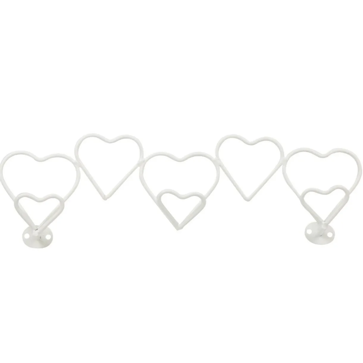 Rangement|Gifi Patère coeur blanc