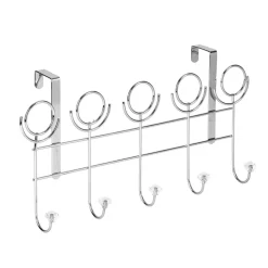 Rangement|Gifi Patère de porte métal gris 5 crochets