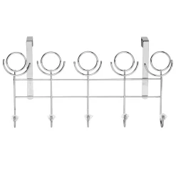 Rangement|Gifi Patère de porte métal gris 5 crochets