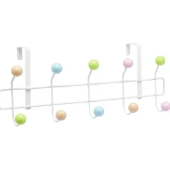 Rangement|Gifi Patère de porte multicolore 10 crochets