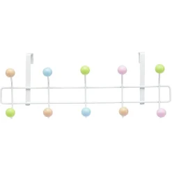 Rangement|Gifi Patère de porte multicolore 10 crochets