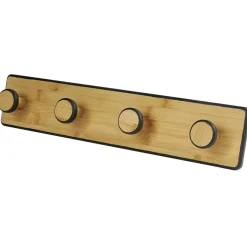 Rangement|Gifi Patère en bambou 4 crochets L50cm