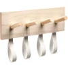 Rangement|Gifi Patère en bois 4 crochets effet simili