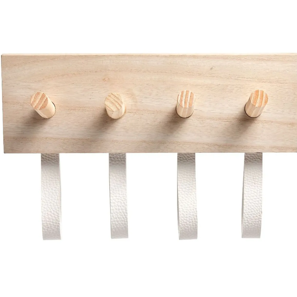 Rangement|Gifi Patère en bois 4 crochets effet simili