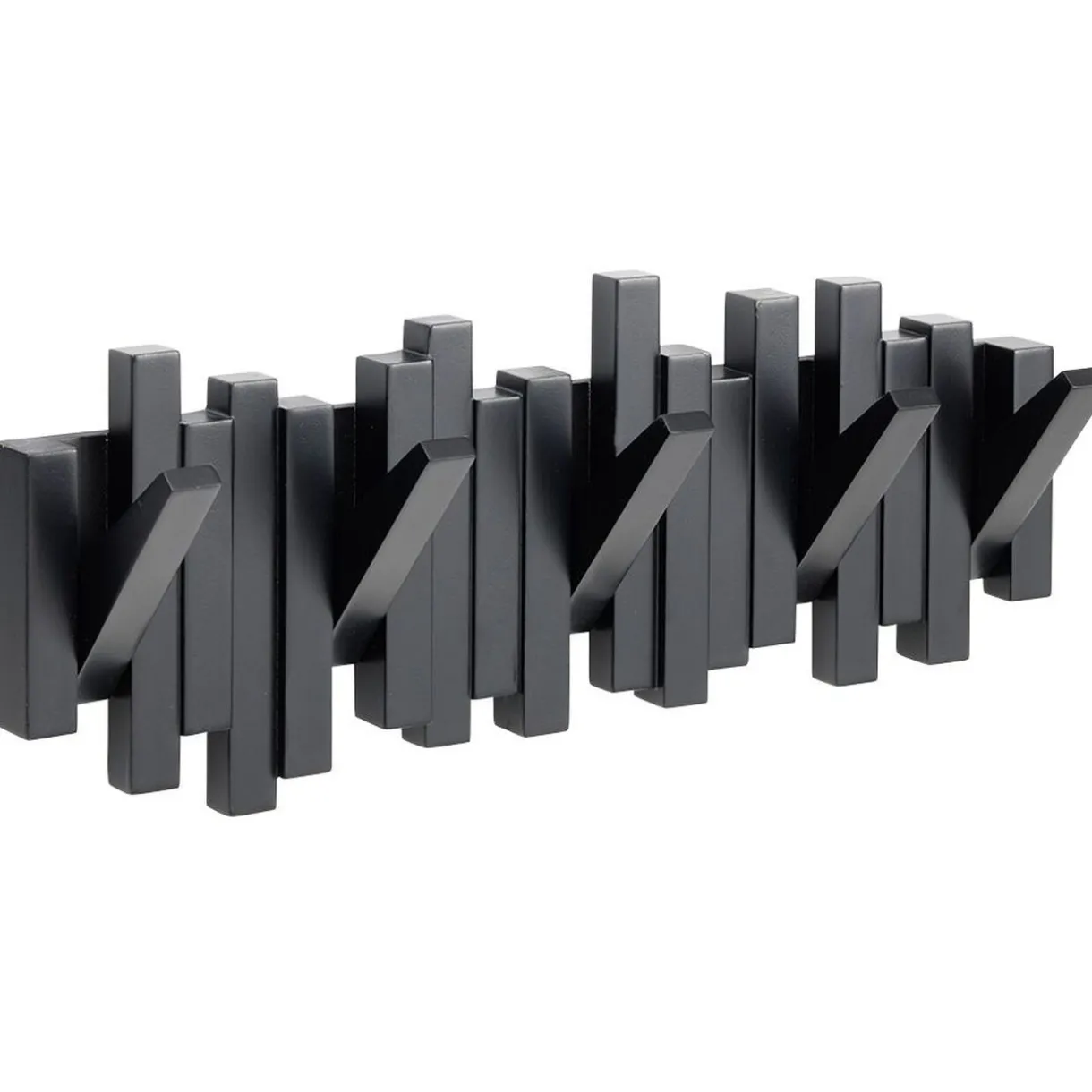 Rangement|Gifi Patère en bois 5 crochets 40,5x8,5xH15cm