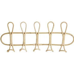 Rangement|Gifi Patère en rotin 5 crochets