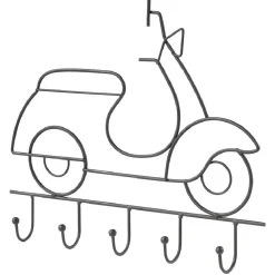 Rangement|Gifi Patère indus métal noir 5 crochets L30,5cm