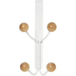 Rangement|Gifi Patère métal et bois 4 crochets