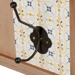 Rangement|Gifi Patère murale 4 crochets carreaux de ciment Dolce Vita